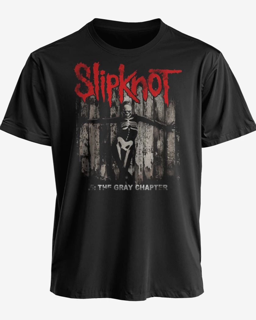 Polera premium Negro de Slipknot The Gray Chapter