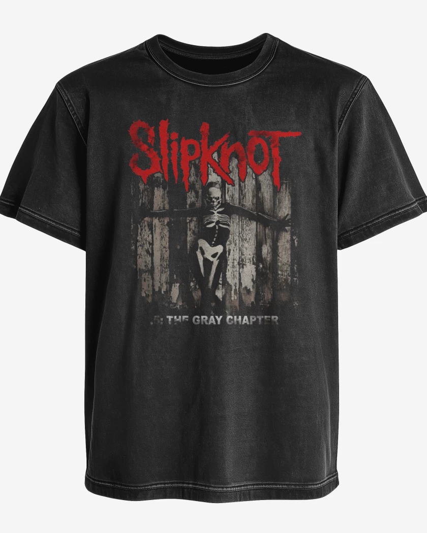 Polera desgastada Slipknot The Gray Chapter