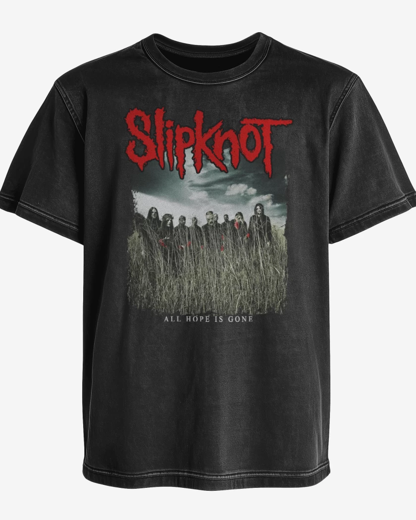 Polera desgastada Slipknot All Hope Is Gone