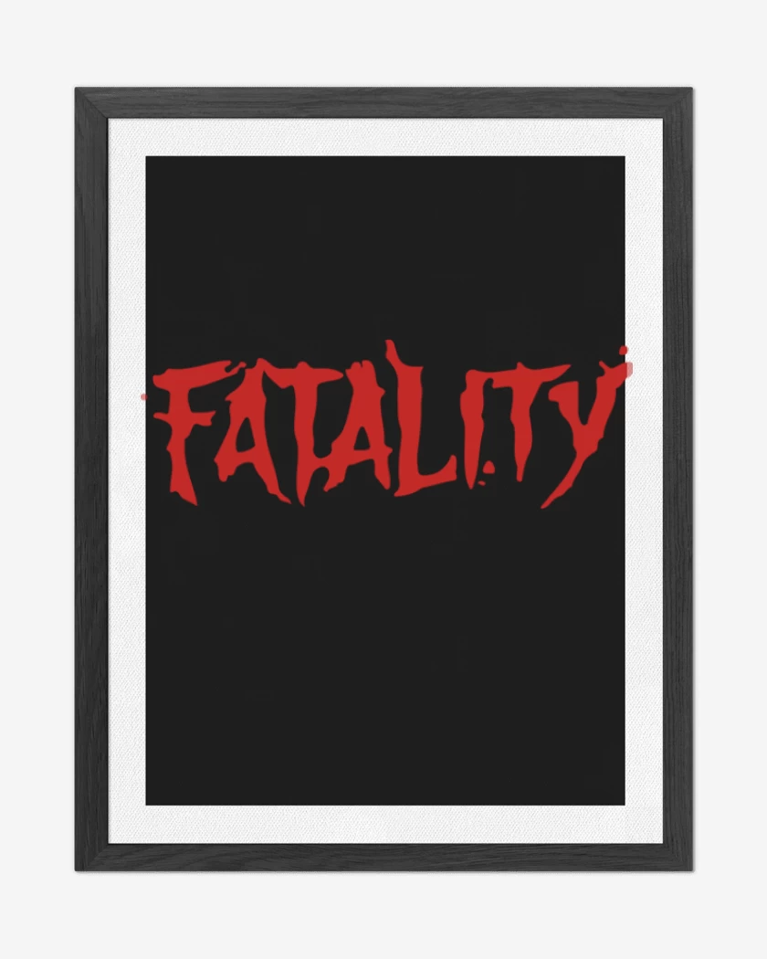 Cuadro decorativo Negro de Fatality