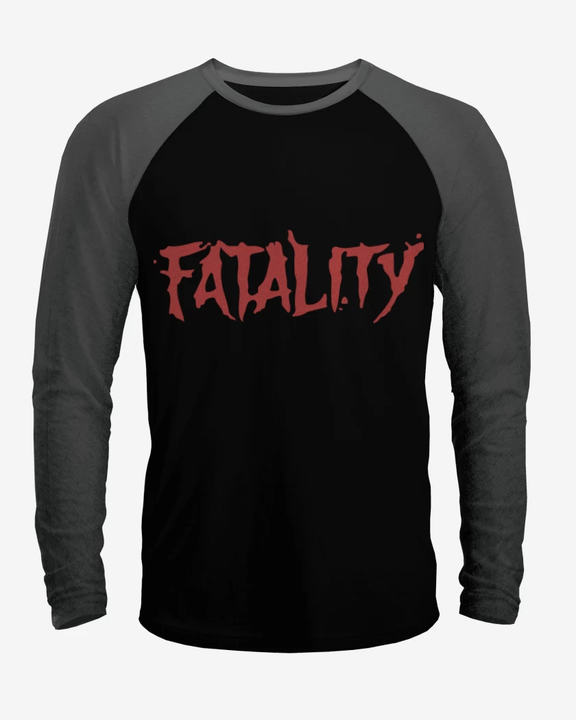 Polera Raglan Negro / Negro Heather de Fatality