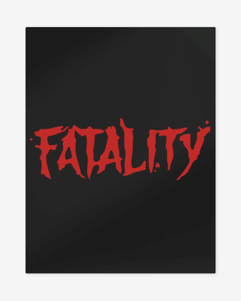 Print metalico Negro de Fatality