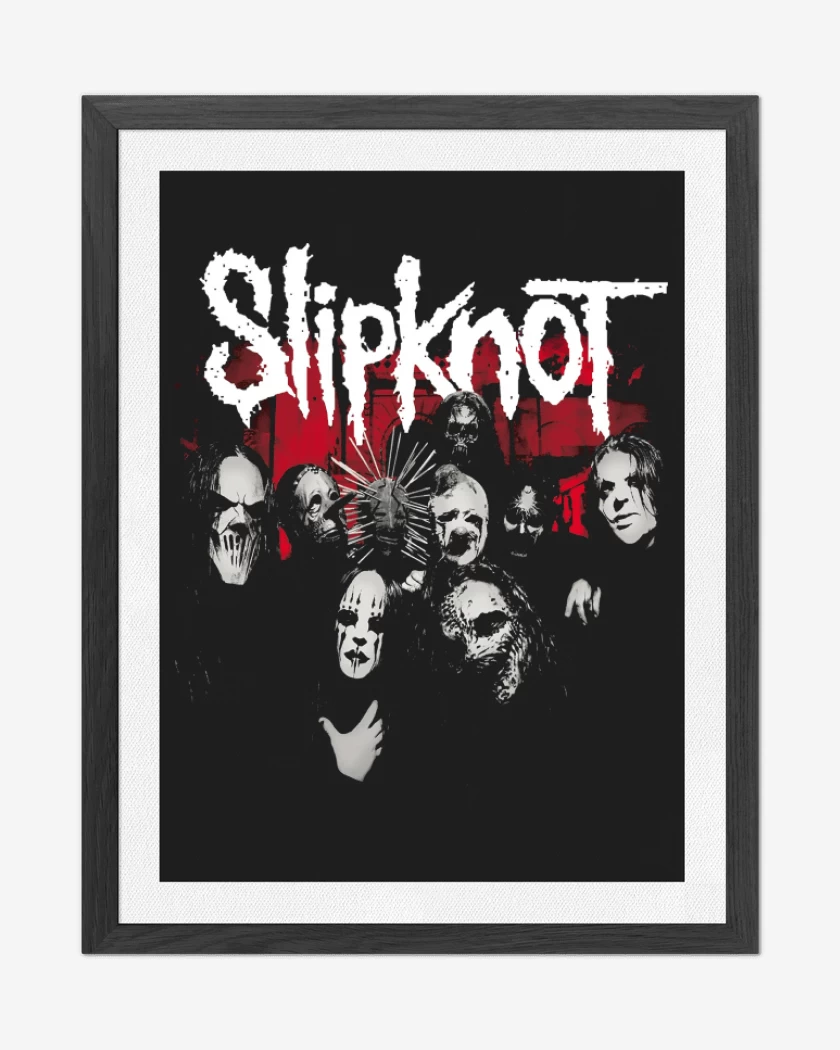 Cuadro decorativo Negro de Slipknot Vol 3