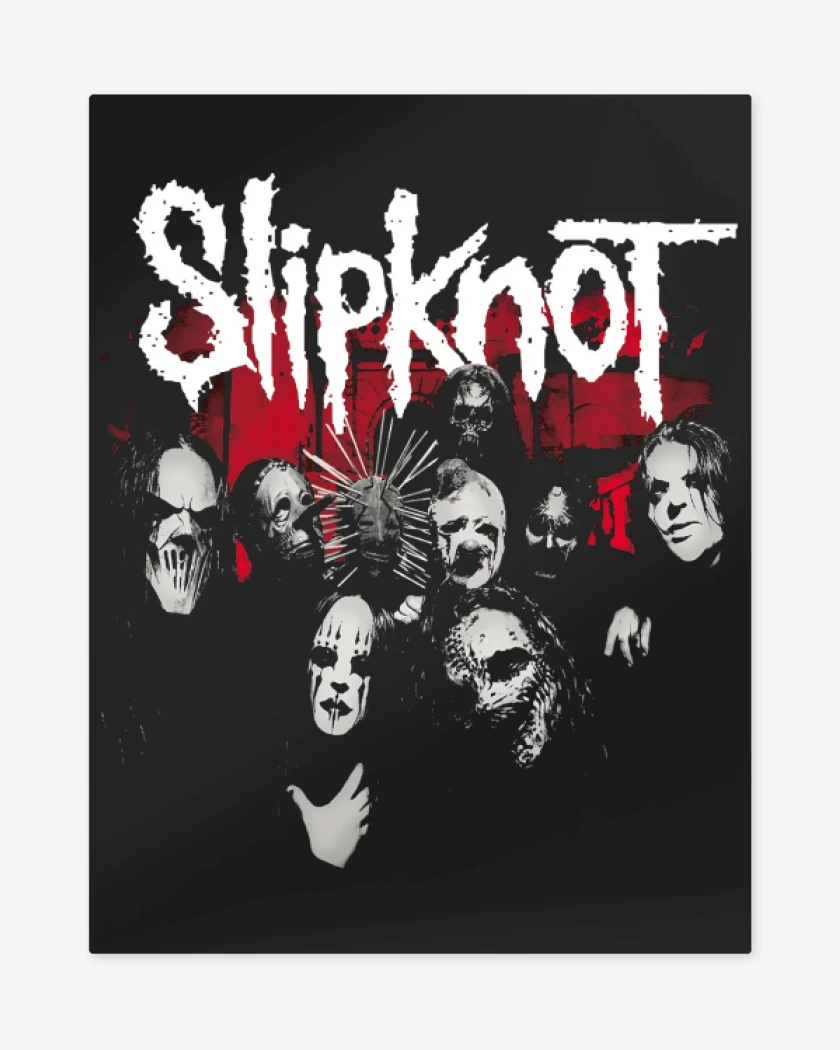 Print metalico Negro de Slipknot Vol 3