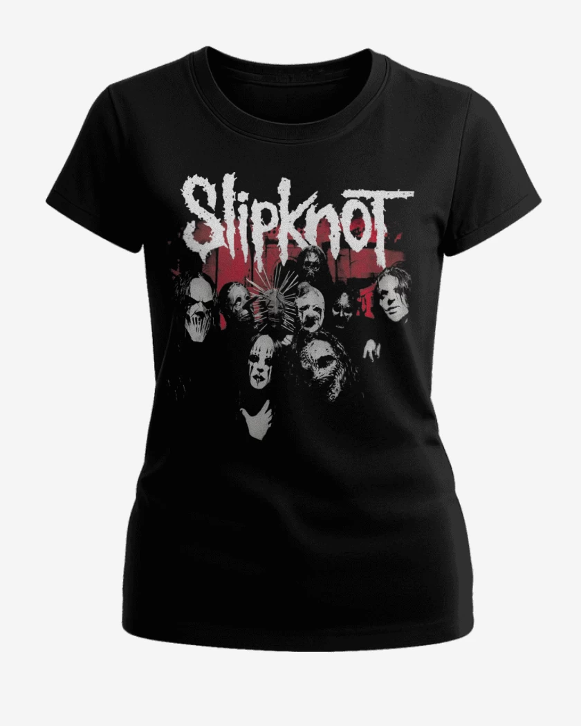 Polera de Mujer Negro de Slipknot Vol 3