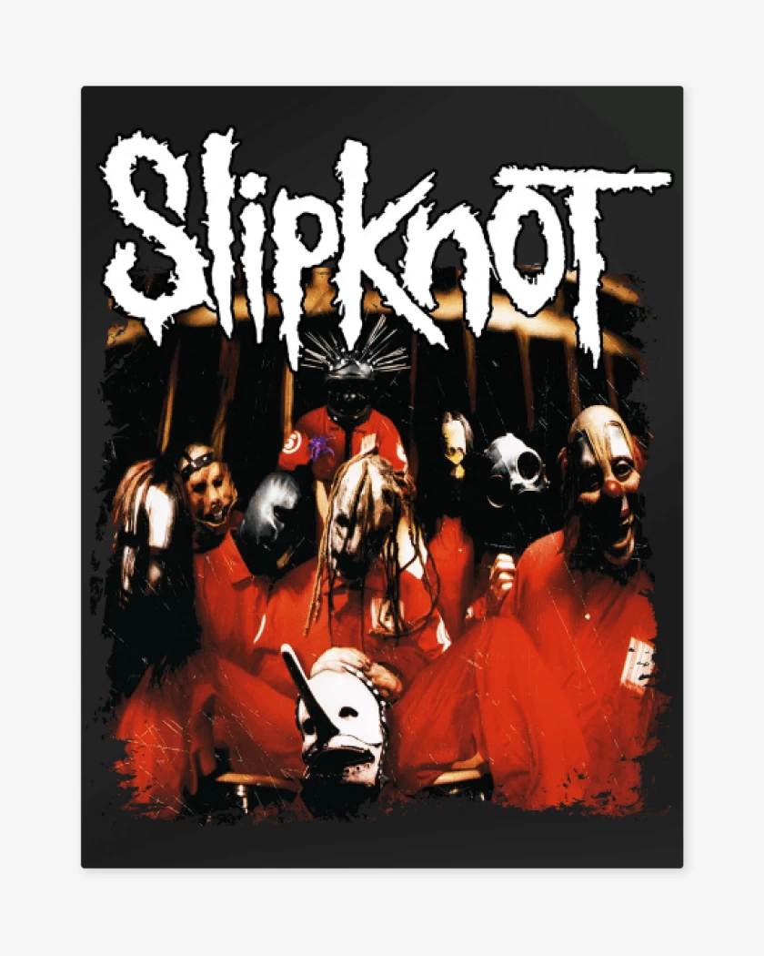 Print metalico Negro de Slipknot ST