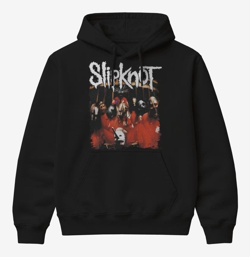 Poleron Canguro básico Negro de Slipknot ST