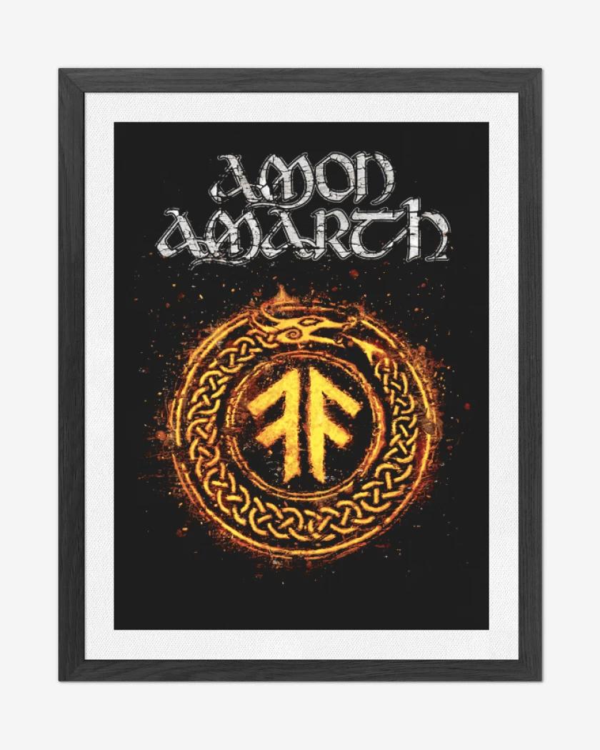 Cuadro decorativo Negro de Amon Amarth