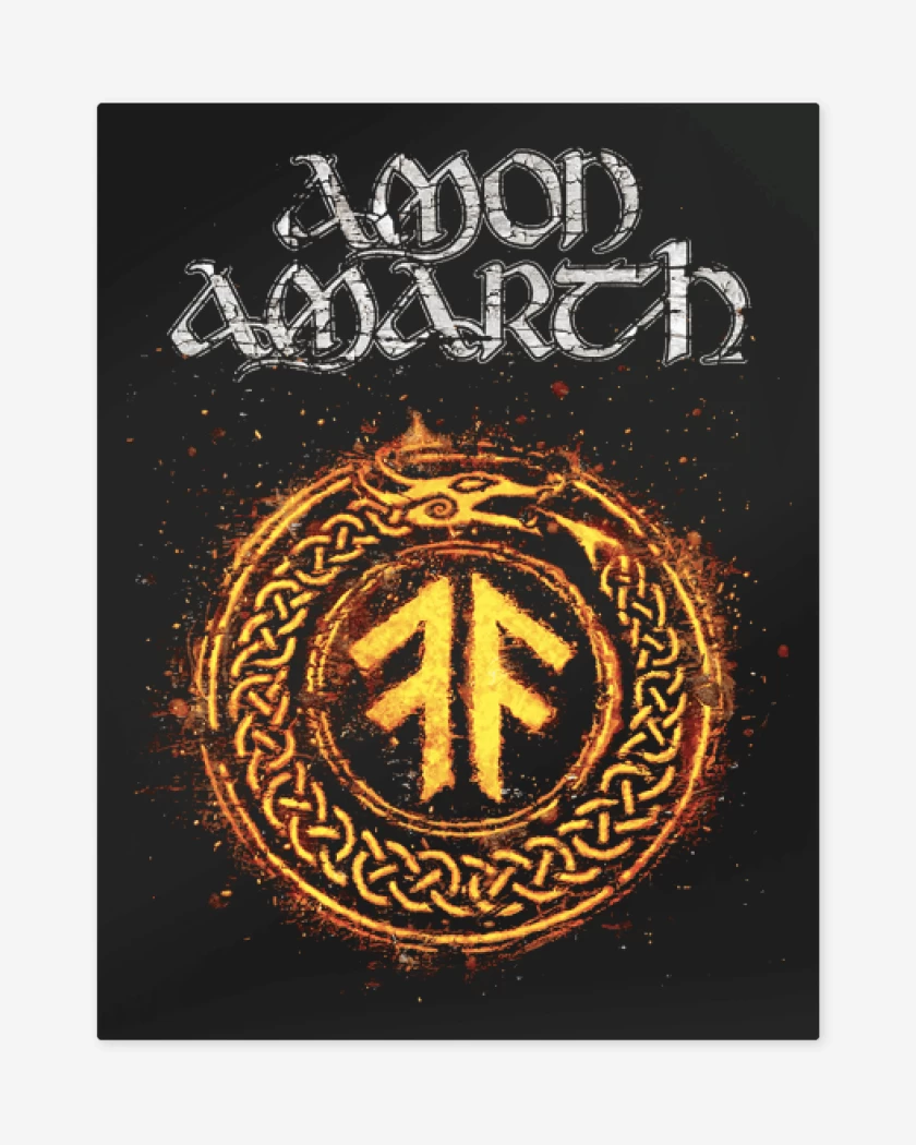 Print metalico Negro de Amon Amarth