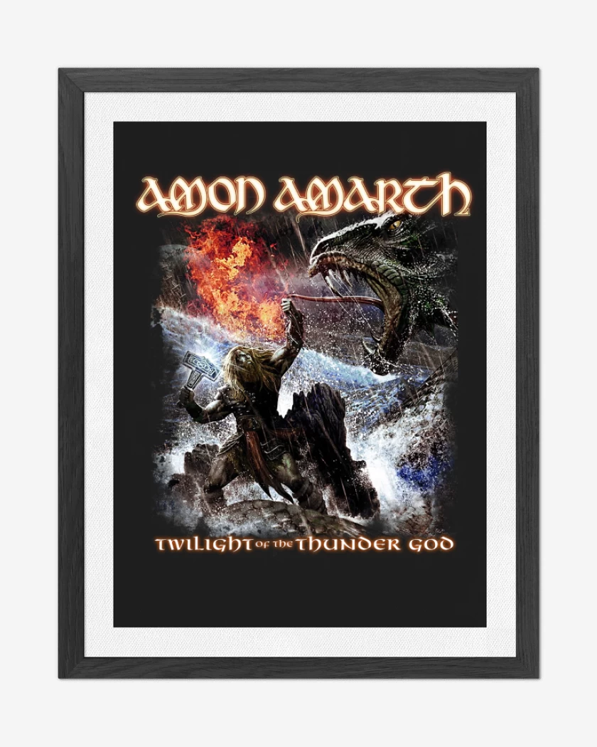 Cuadro decorativo Negro de Twilight of the Thunder God