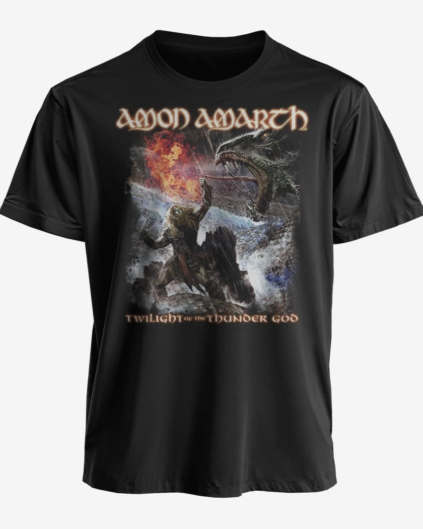 Polera premium Negro de Twilight of the Thunder God
