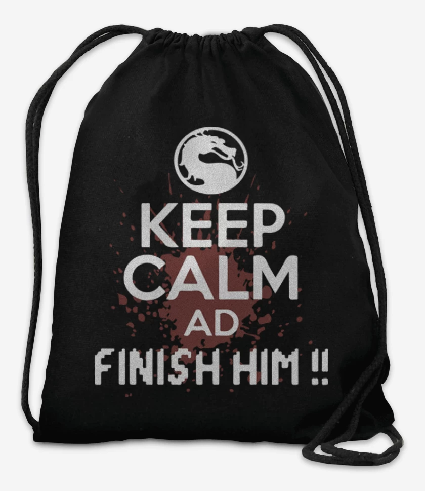 Mochila Negro de Finish him