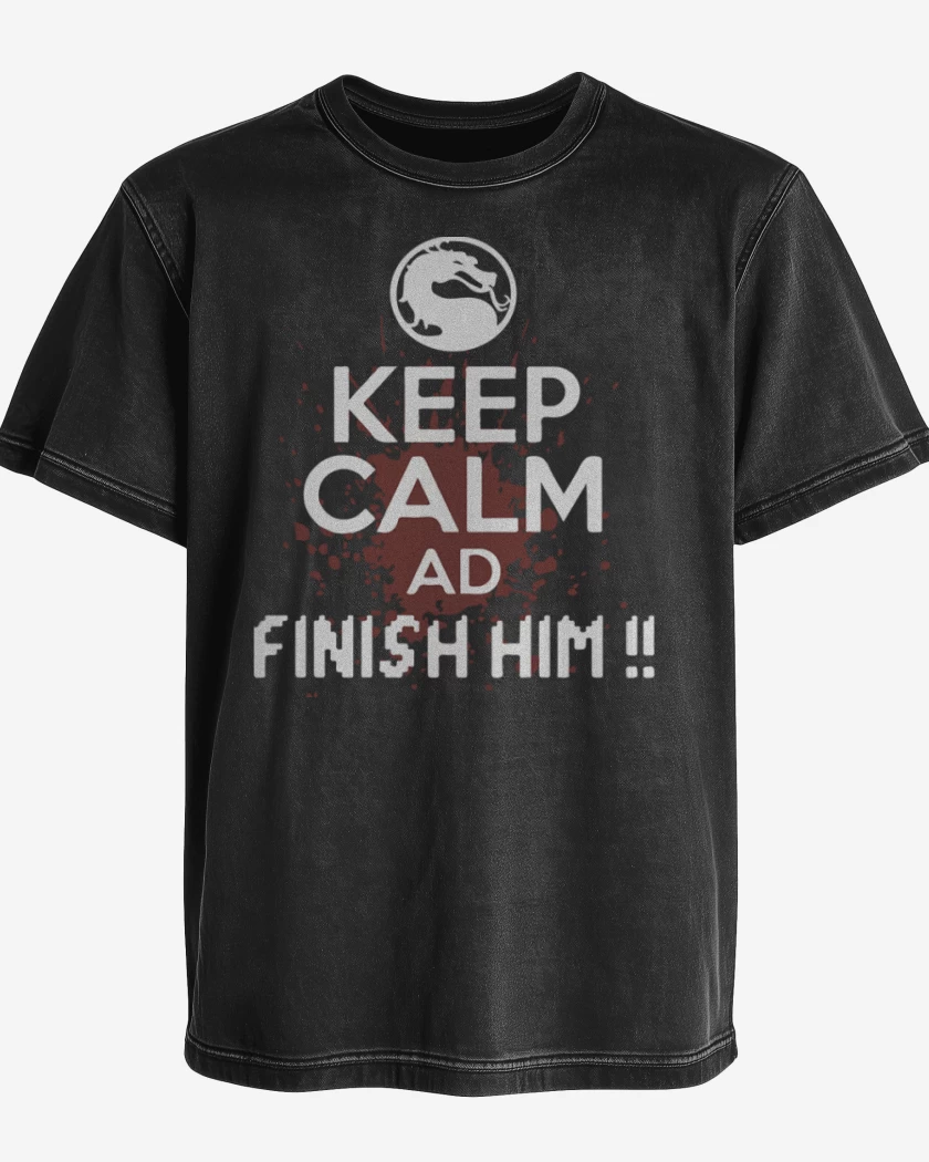 Polera desgastada Finish him