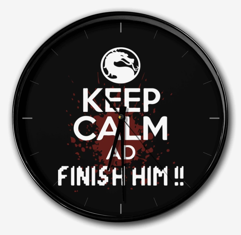 Reloj Negro de Finish him