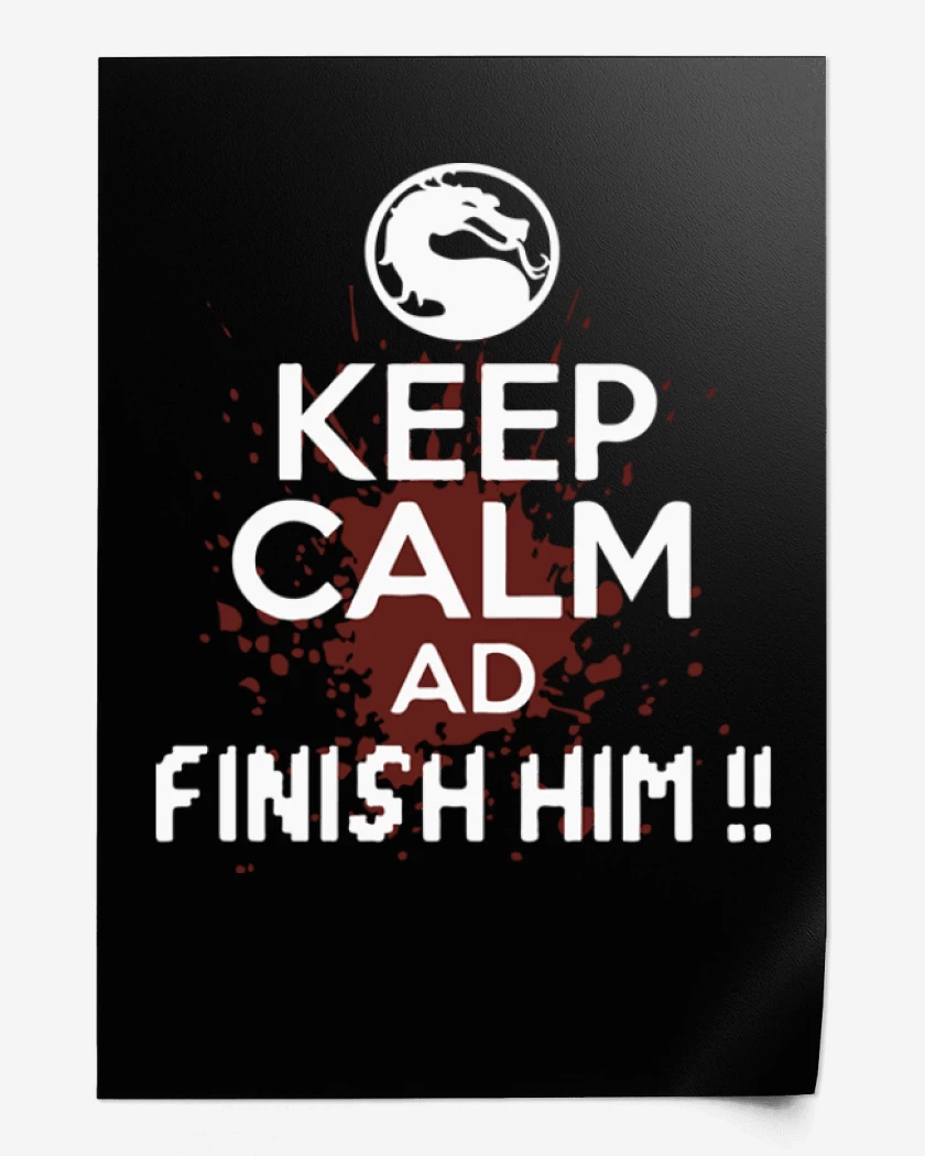 Print Negro de Finish him