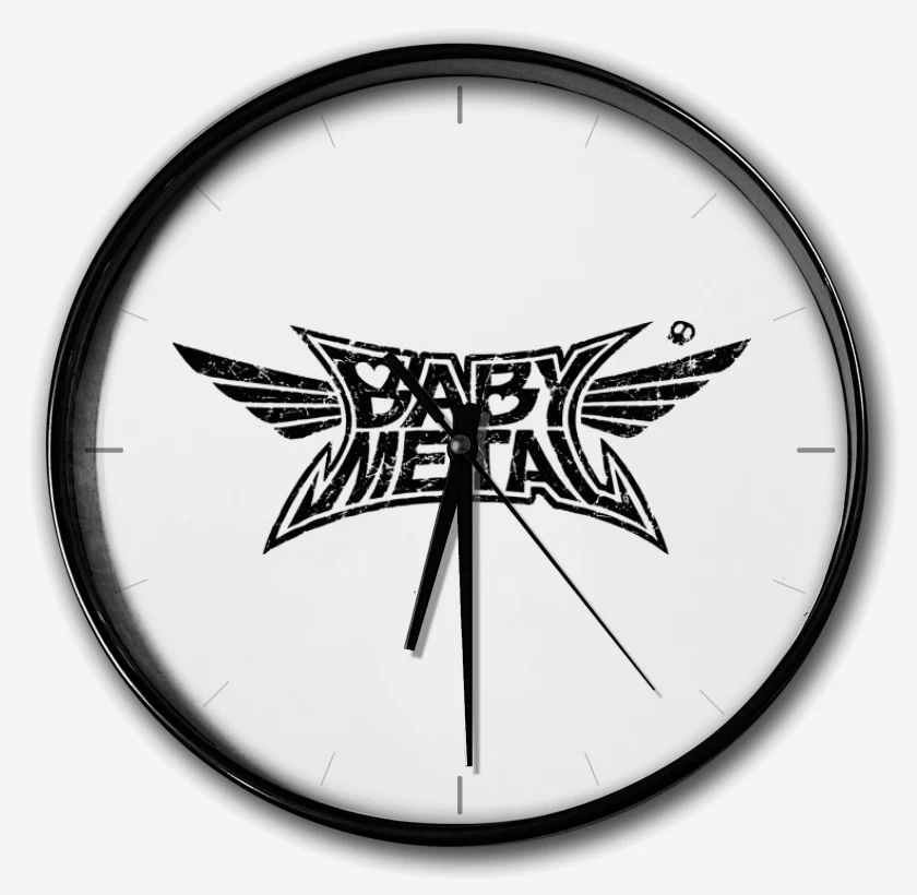 Reloj Blanco de Babymetal logo negro
