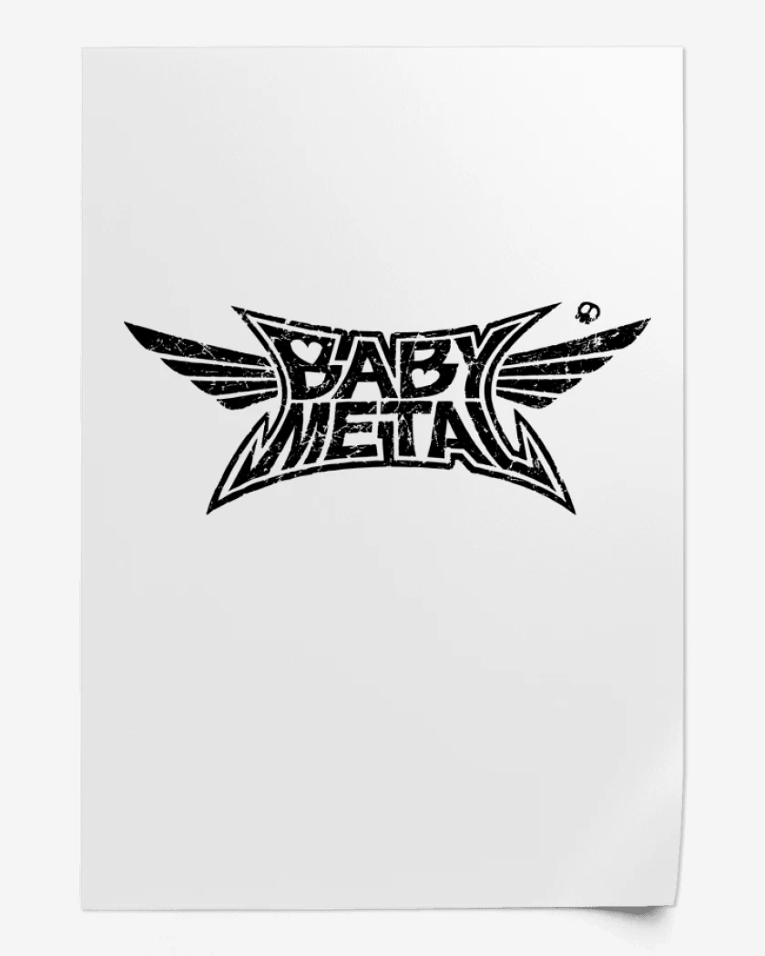 Print Babymetal logo negro