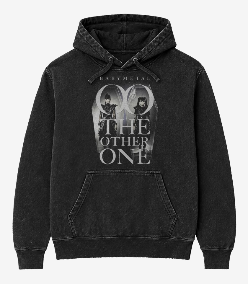 Poleron Canguro Acid Wash Negro de Babymetal The Other One