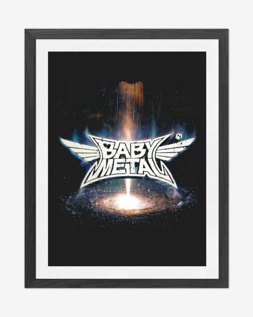 Cuadro decorativo Negro de Babymetal Metal Galaxy