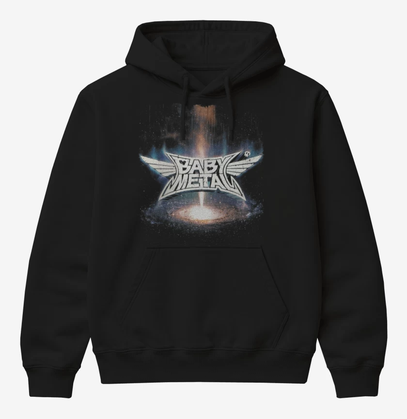 Poleron Canguro básico Negro de Babymetal Metal Galaxy