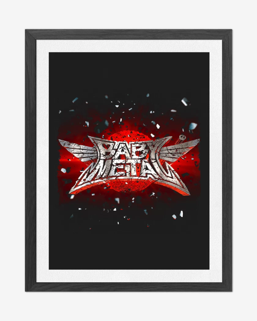 Cuadro decorativo Negro de Babymetal 1