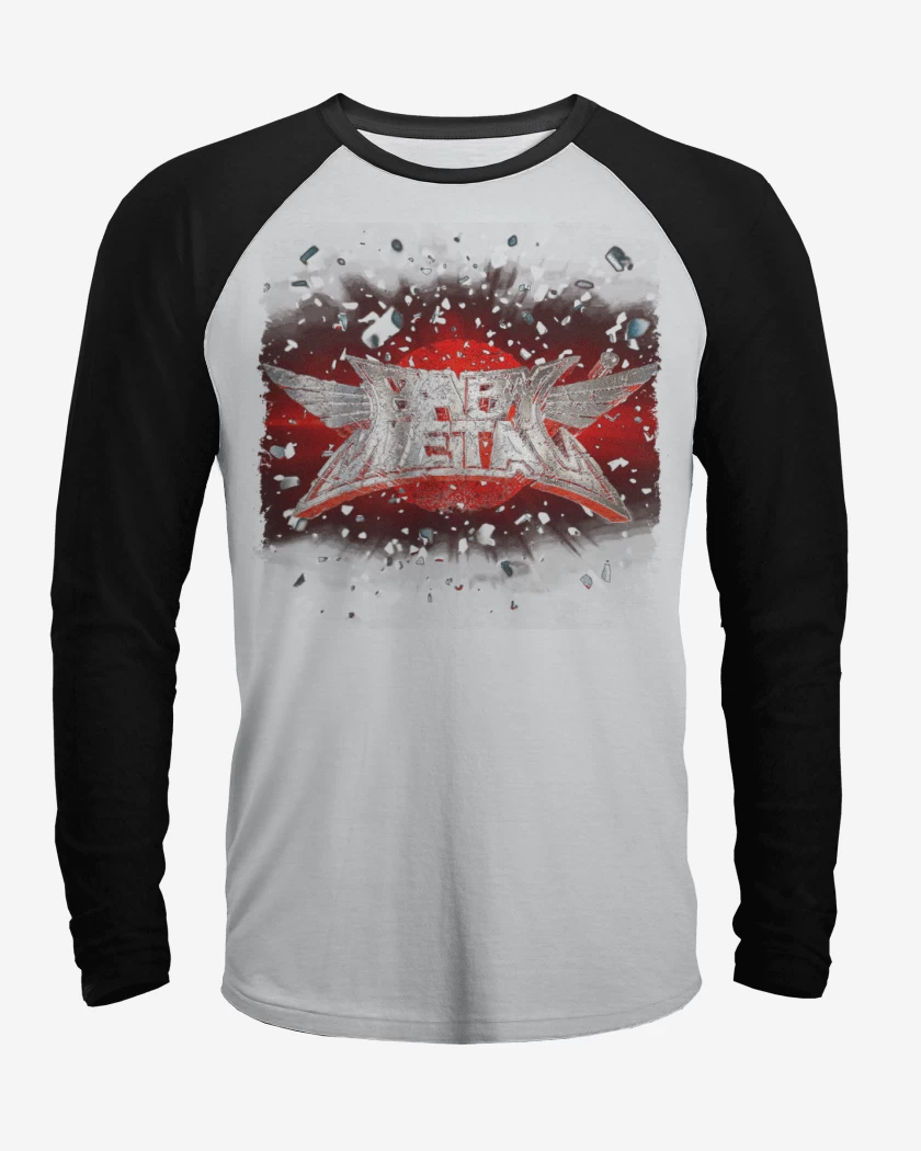 Polera Raglan Blanco / Negro de Babymetal 1
