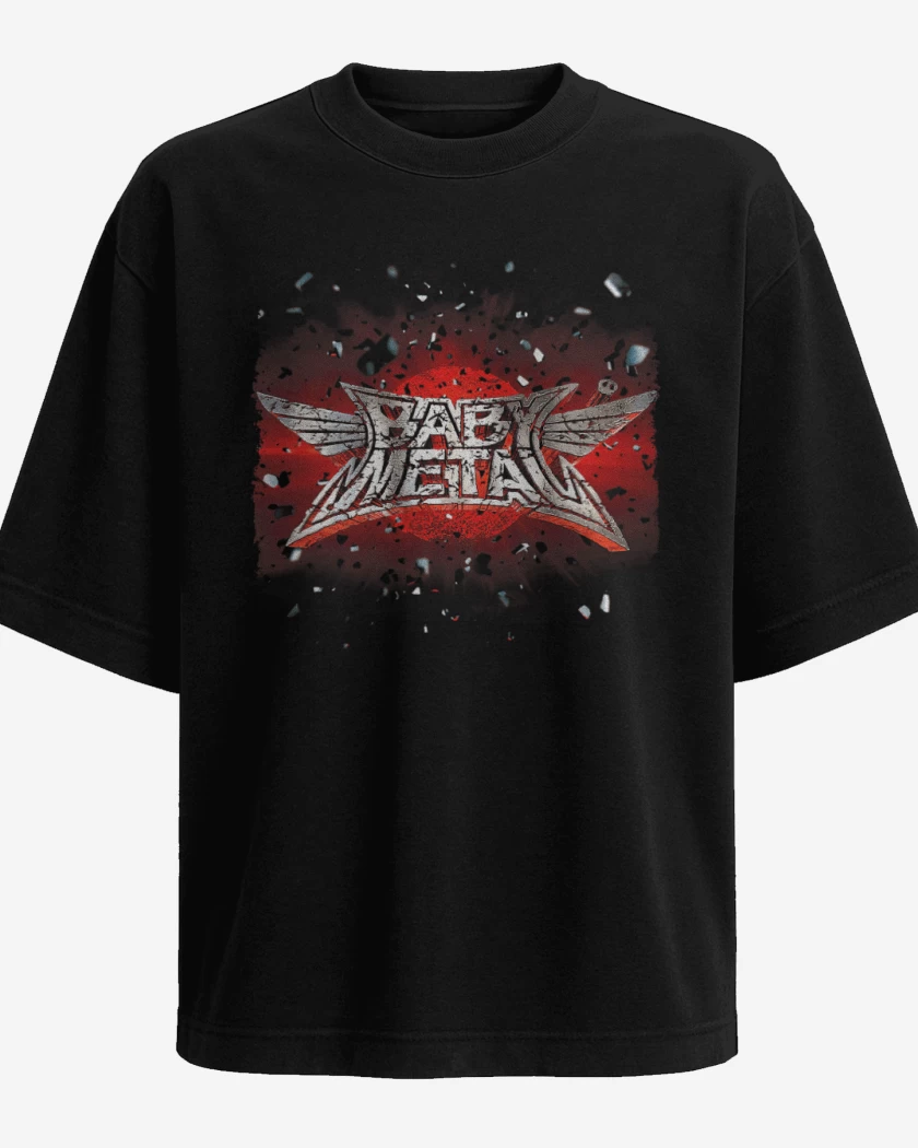 Polera Oversize Negro de Babymetal 1