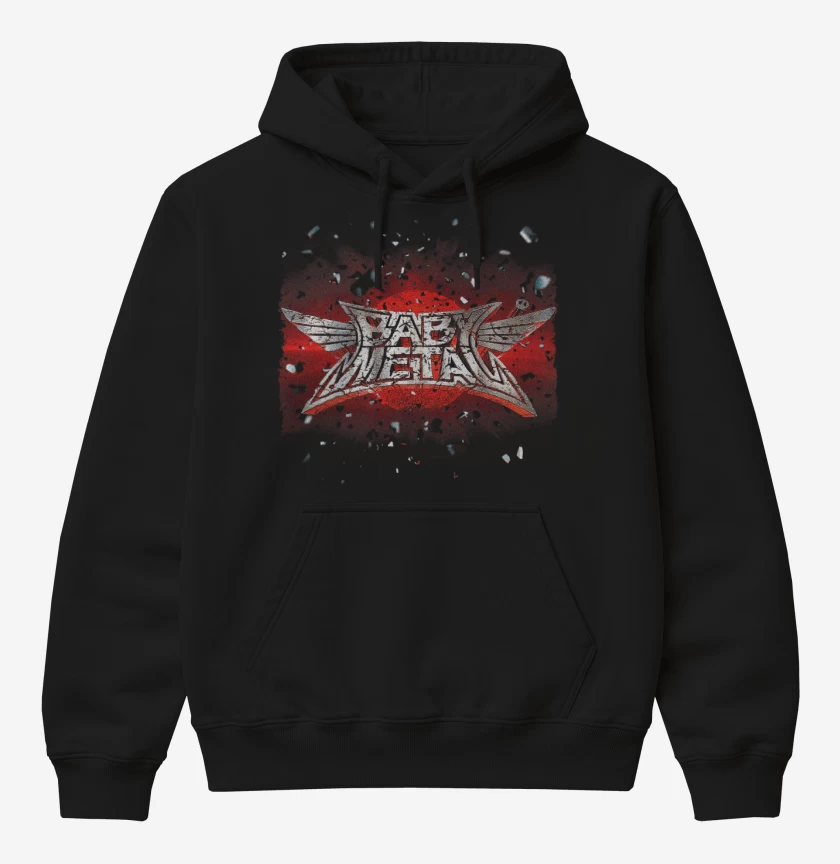 Poleron Canguro básico Negro de Babymetal 1