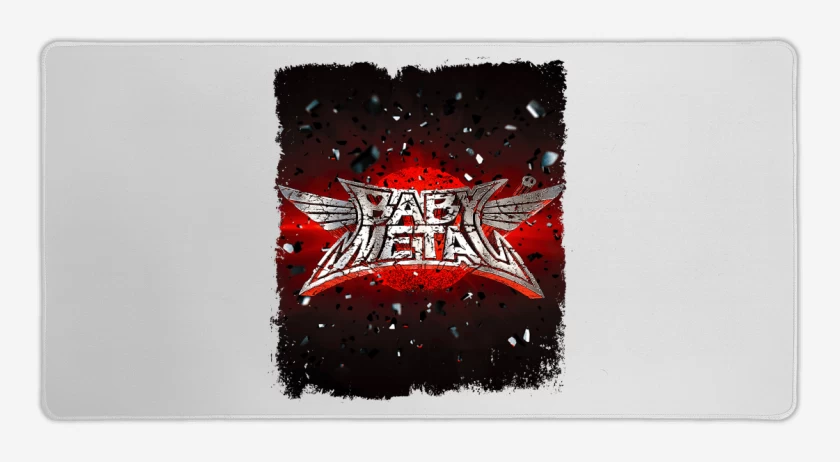Mouse pad Gamer Blanco de Babymetal 1 Blanco