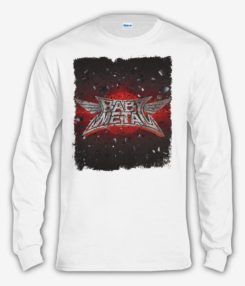 Polera manga larga Blanco de Babymetal 1 Blanco