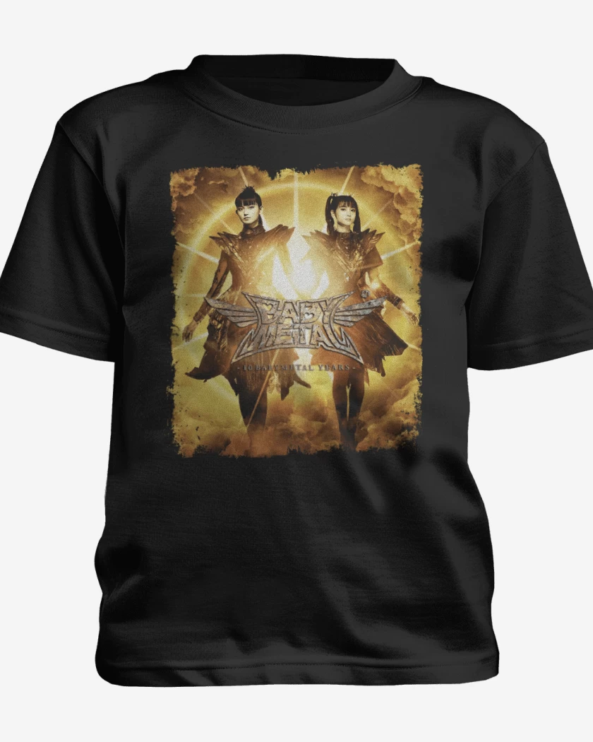 Polera de niño Negro de Babymetal Aniversario 10