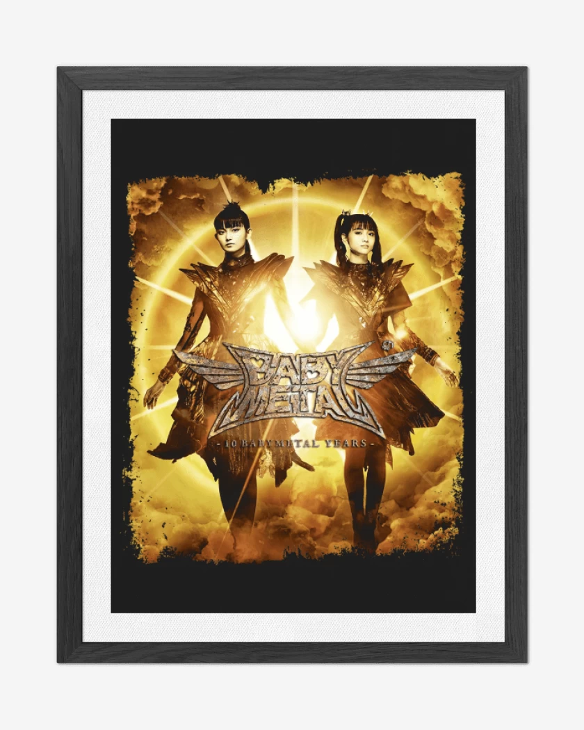 Cuadro decorativo Negro de Babymetal Aniversario 10
