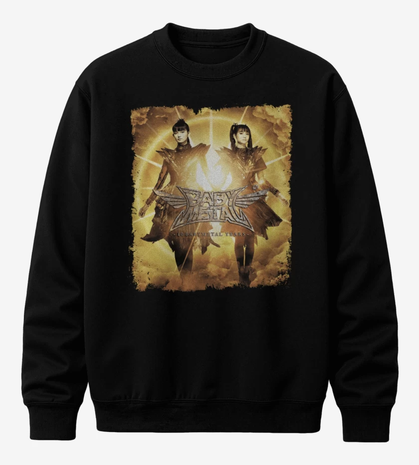 Poleron polo Negro de Babymetal Aniversario 10