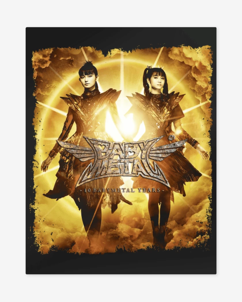 Print metalico Negro de Babymetal Aniversario 10