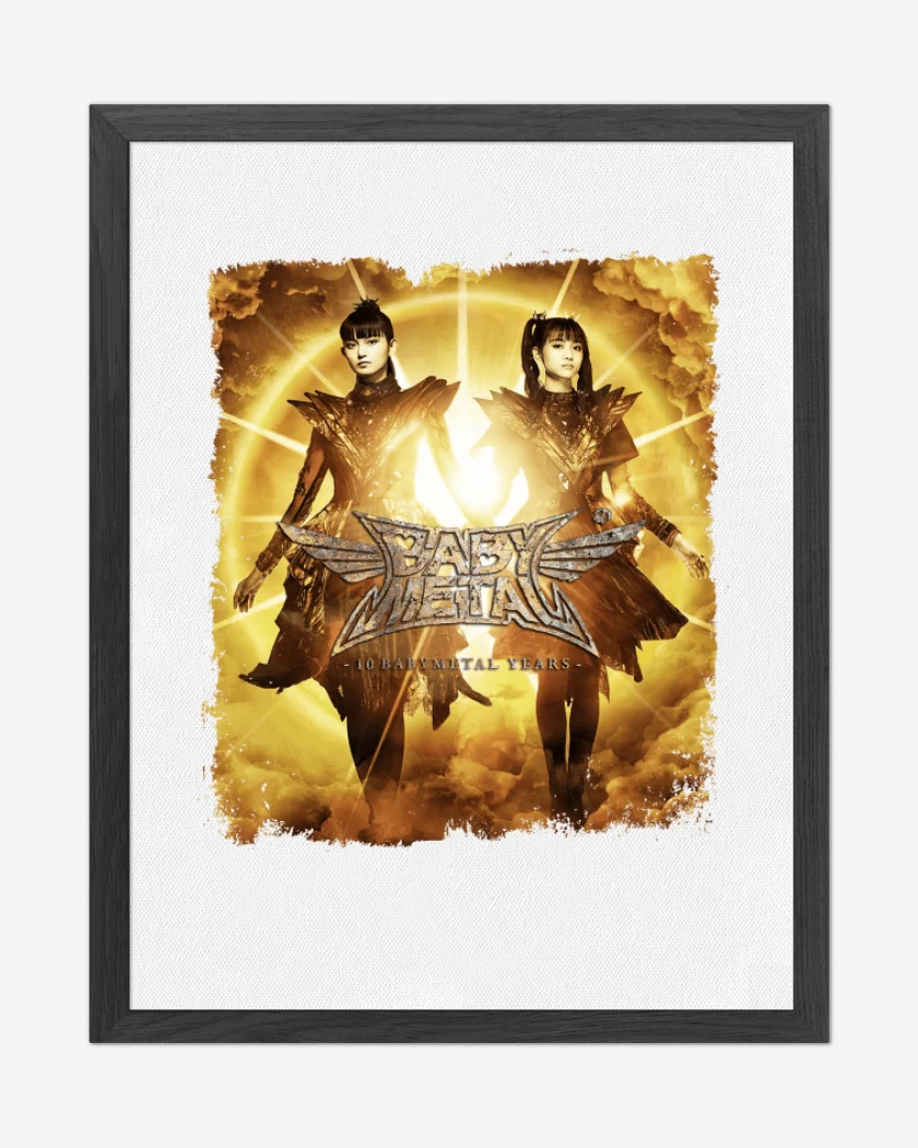 Cuadro decorativo Blanco de Babymetal Aniversario 10 Blanco