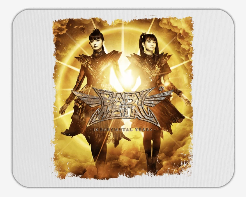 Mousepad Babymetal Aniversario 10 Blanco