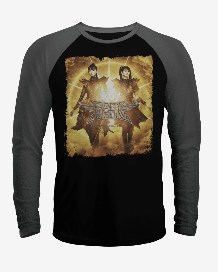 Polera Raglan Babymetal Aniversario 10 Blanco