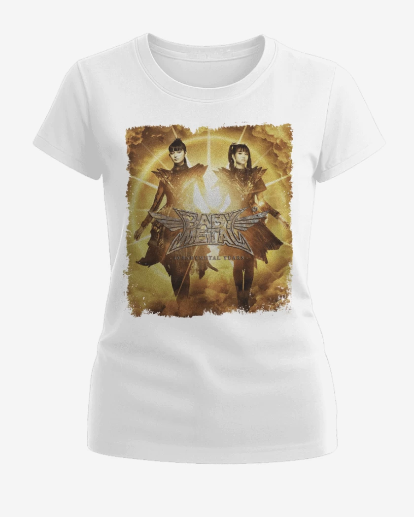 Polera de Mujer Blanco de Babymetal Aniversario 10 Blanco