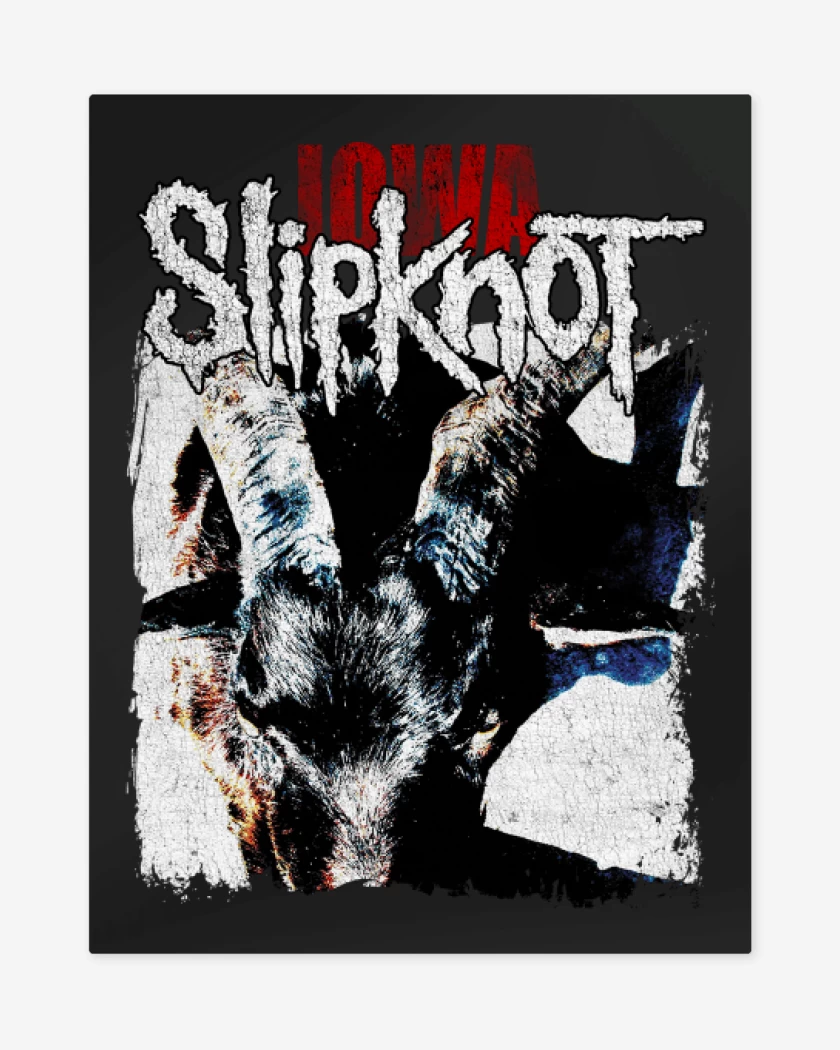 Print metalico Negro de Slipknot IOWA N