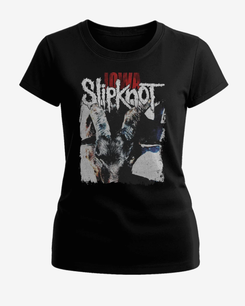 Polera de Mujer Negro de Slipknot IOWA N