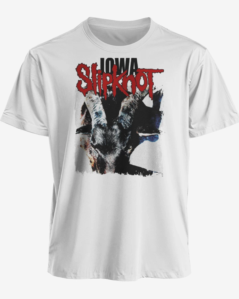 Polera premium Blanco de Slipknot IOWA B