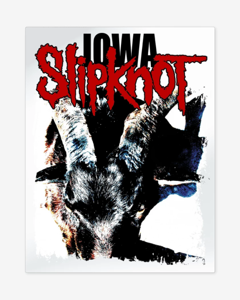 Print metalico Blanco de Slipknot IOWA B