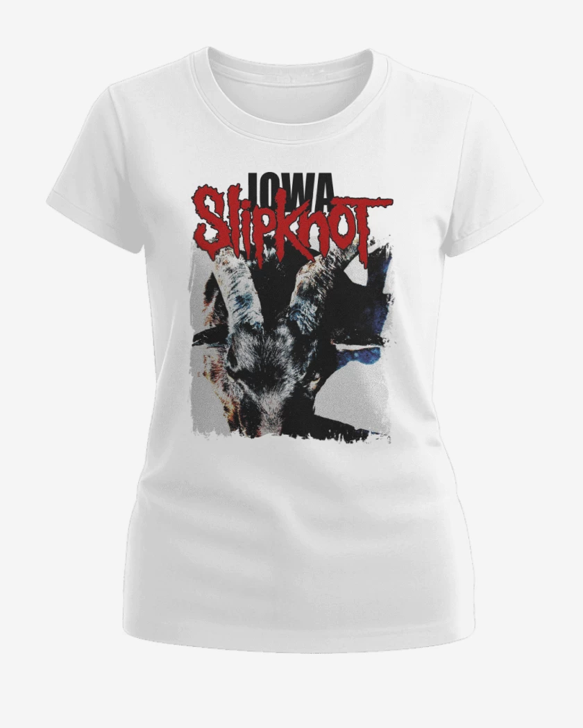 Polera de Mujer Blanco de Slipknot IOWA B