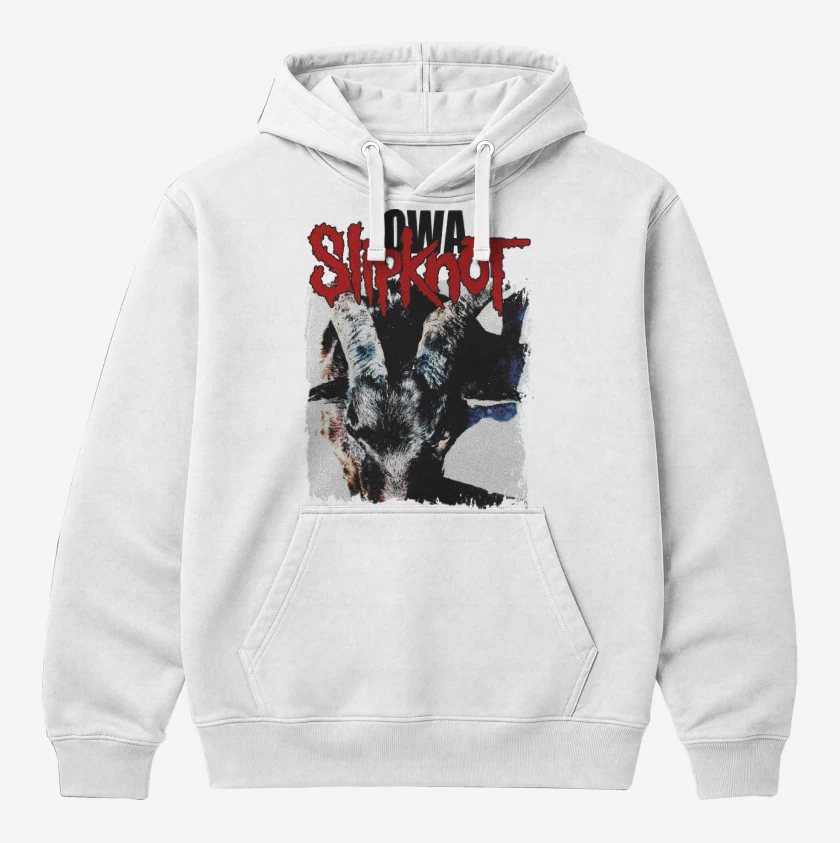 Polerón Canguro Blanco de Slipknot IOWA B