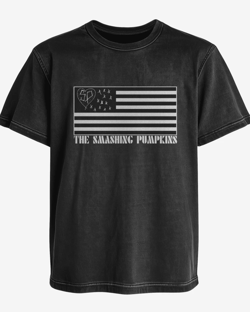 Polera desgastada Negro de TSP