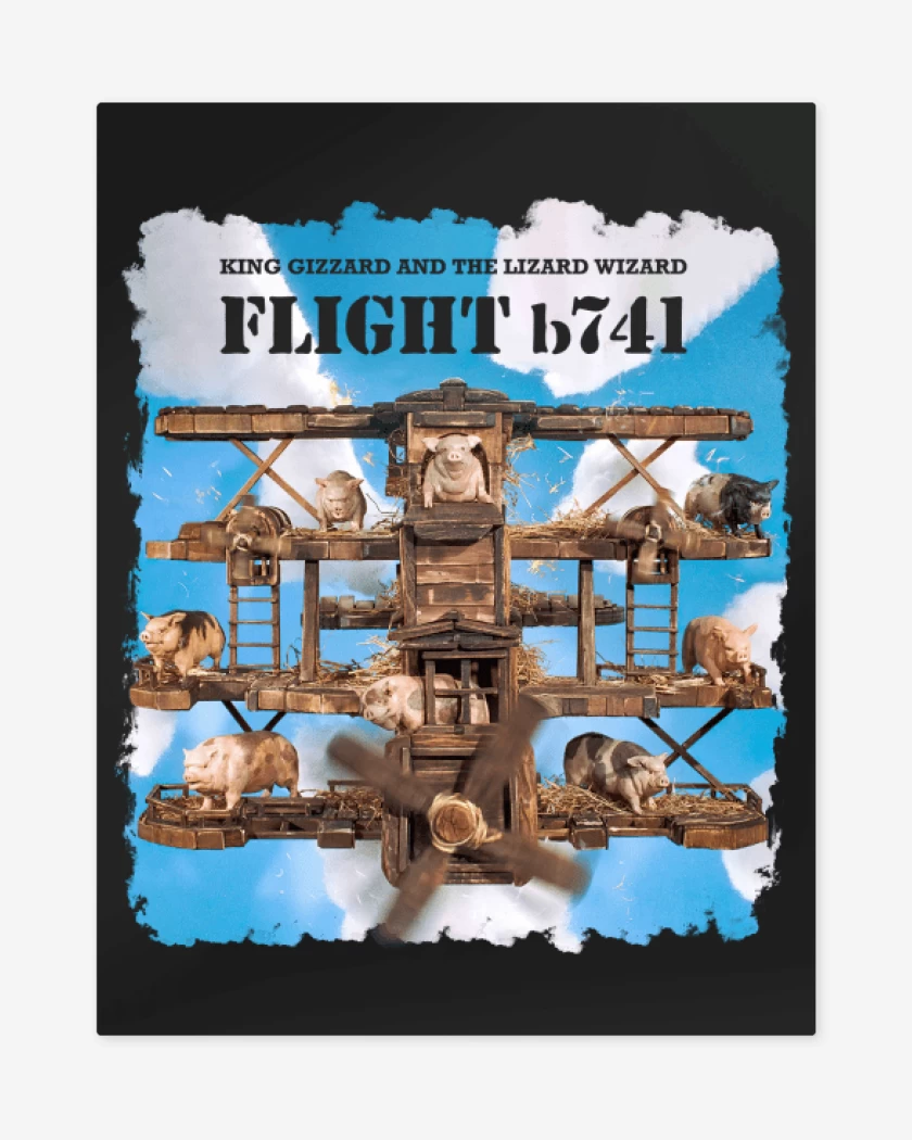 Print metalico Negro de Flight b741