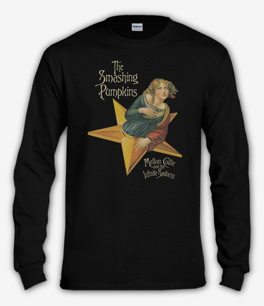 Polera manga larga Negro de Mellon Collie and the Infinite Sadness