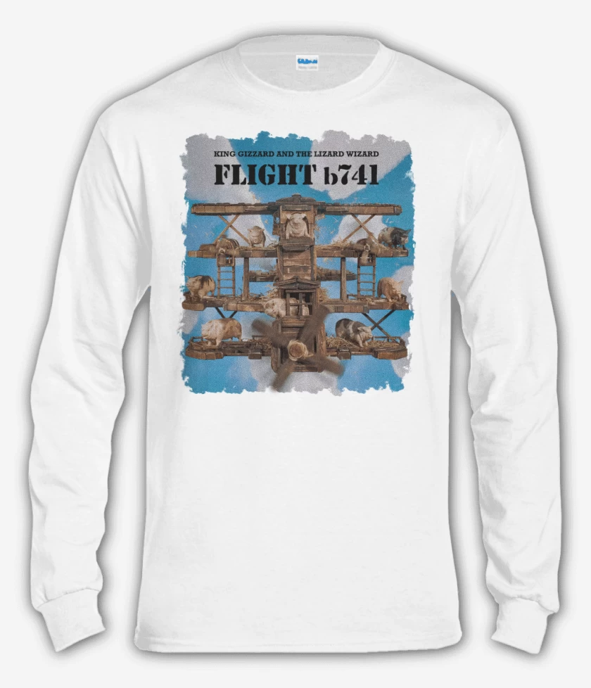 Polera manga larga Blanco de Flight b741 Blanco