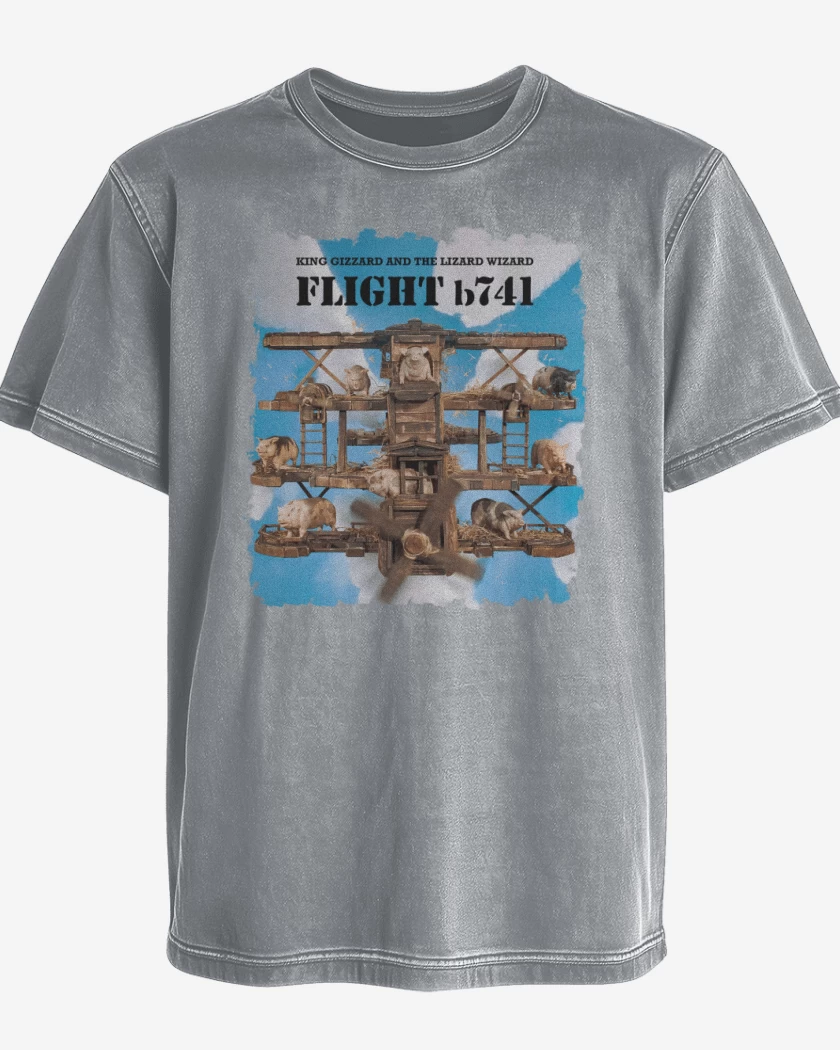 Polera desgastada Flight b741 Blanco