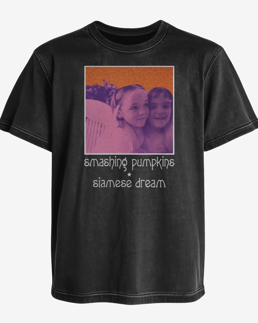 Polera desgastada Negro de Siamese